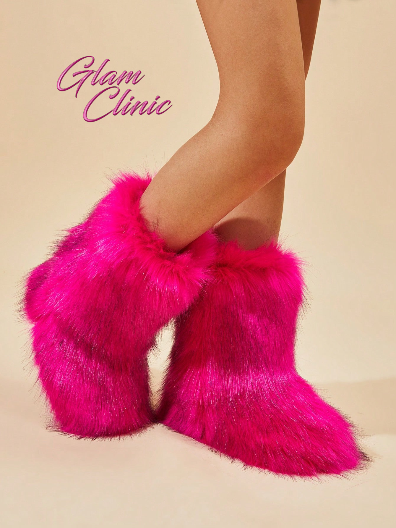 Women's Fashionable Fur Flat Boots